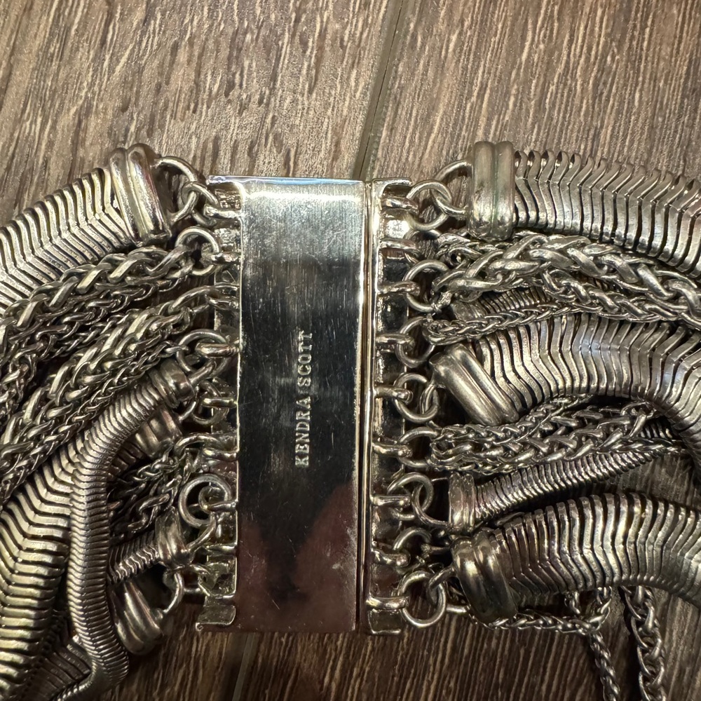 Multi-Strand Silver Kendra Scott Statement Neckla… - image 2